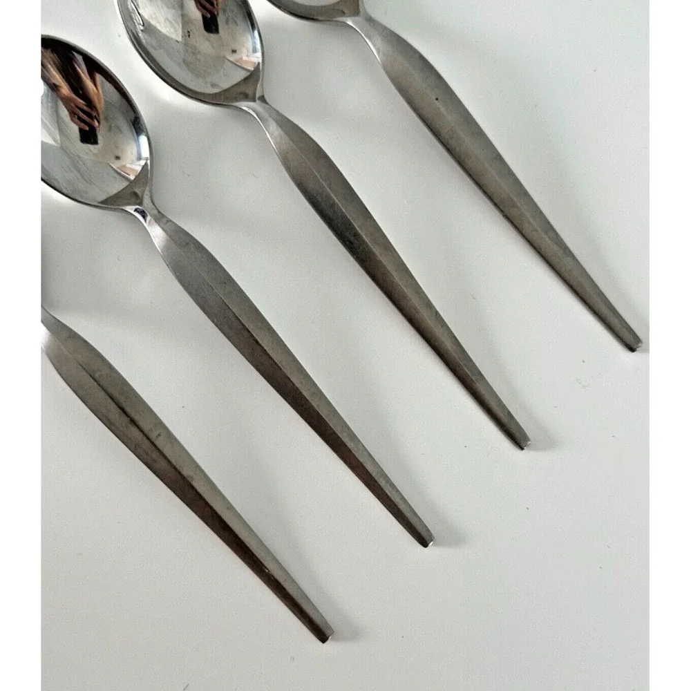 Lucky Wood Teaspoons‎ Stainless Flatware Replacement Set of 4 18/10